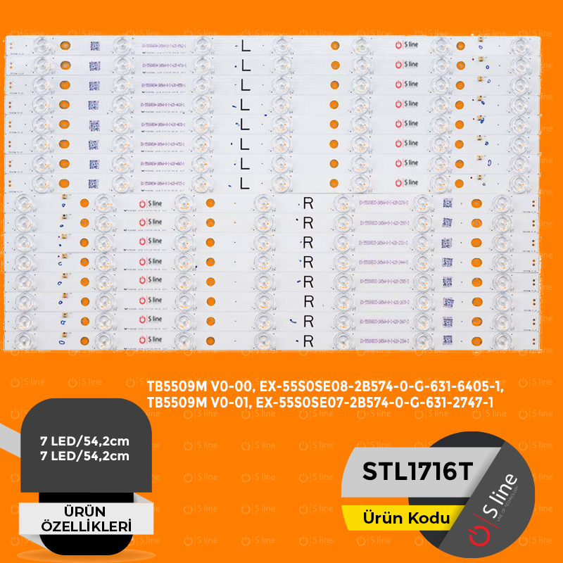 Panasonic 55" TB5509M V0-00,TB5509M V0-01 Tv Led Bar