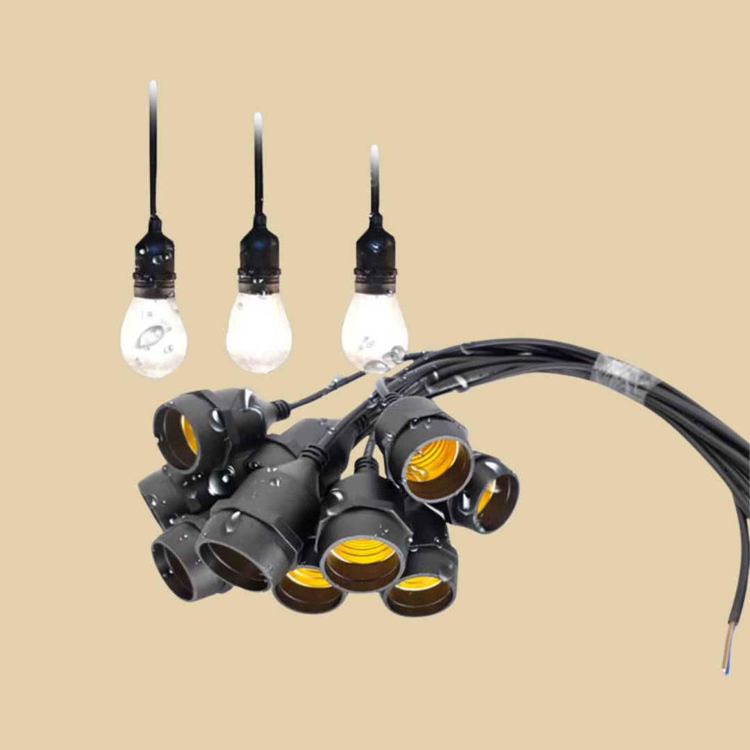 LEDX 5m 5 Duylu Aydınlatma Kablosu E27 Bağlantılı