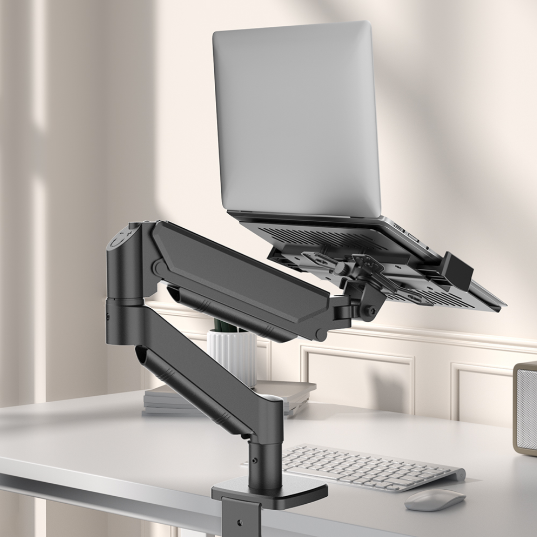 S Line Tek Kollu Notebook & Monitör Tutucu 10-17" Laptop & 13-32" Monitör