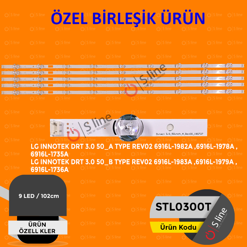 LG INNOTEK DRT 3.0 50"_A+B TYPE REV02 SETİ:5xSTL300+5xSTL301
