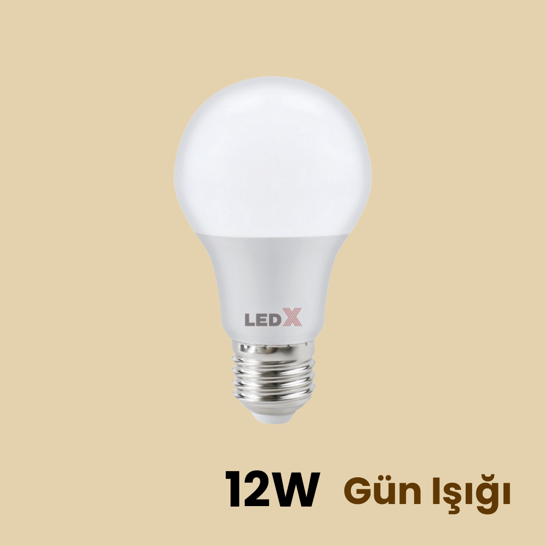 LEDX 12W Led Ampül Gün Işığı Koli: 200 Adet