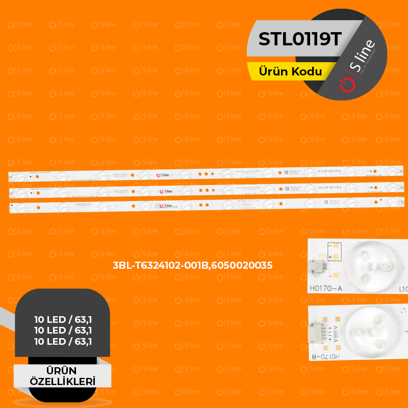 SLine Tv BackLight Nordmende Sanyo 3BL-T6324102-001B,6050020035