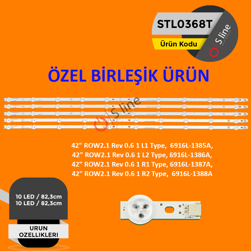 LG INNOTEK 42ROW2.1 REV0.6 1 (L1+ R1+ L2+ R2) Type Tv Led Bar- Kutu İçeriği :