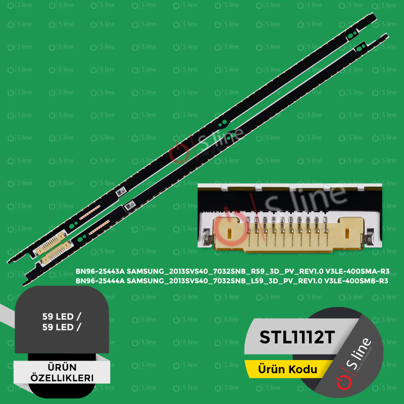 Samsung 40" V3LE-400SMA-R3 , 400SMB-R3 3D-7032LED-L/R Tv Led Bar