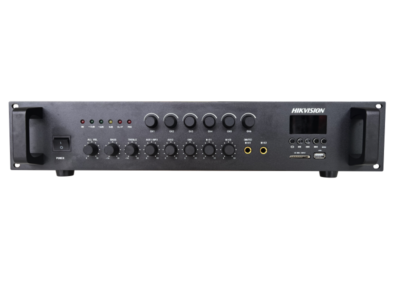 Hikvision DS-QAE0A240G1-VB6 240W Analog Amplifikatör 6-ZONE K:1