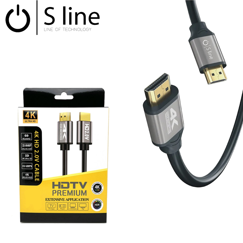 Sline 3 metre 4K HDMI Kablo Erkek-Erkek K:100